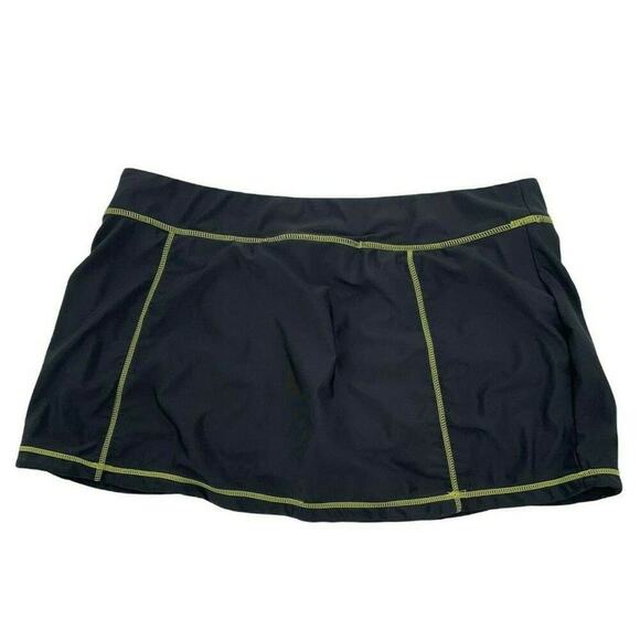 Zero X Posur Swimwear Skirt Women's Size XXL Stretch Asymmetric Inner Shorts - Picture 5 of 8